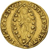 u. år Venezia zecchino Alois Mocenigo (1763-1778), perforert, 1+