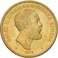 1874 Sverige 20 kronor Oskar II, 01