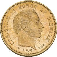 1900 Danmark 10 kroner Christian IX, 0/01