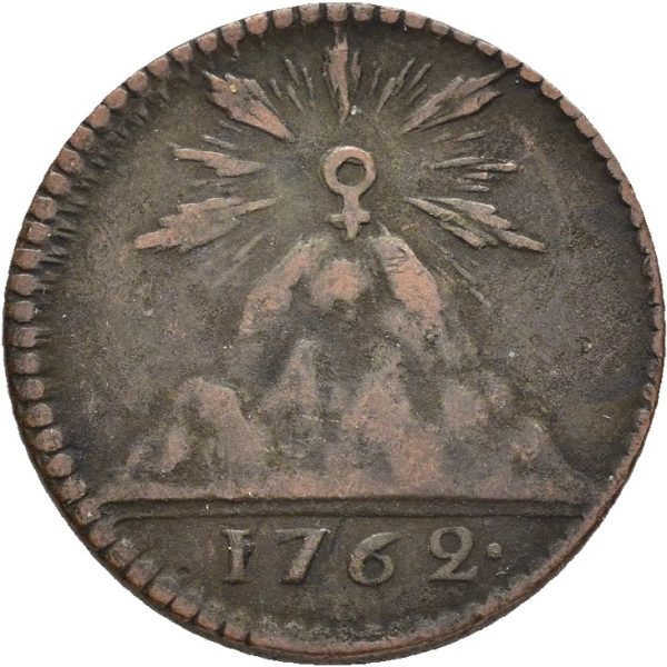 1762 Sverige 1 öre Adolf Frederik, privatmynt Store Kopparbergs mynt, 1