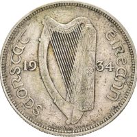 1934 Irland 1/2 crown, 1