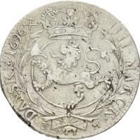 1696 4 mark Christian V, 1+/01