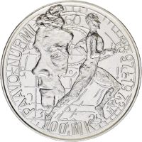1997 Finland 100 markkaa, Paavo Nurmi, 22 g .925 sølv, 0