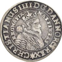 1647 1/4 speciedaler Christian IV, ex. OMH 18/204, 1/1+