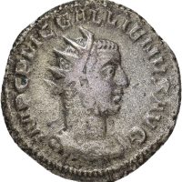 BI antoninianus Gallienus (253-268 e. Kr.), 2,54 g, Roma, sjelden, pregesvakhet, 1+
