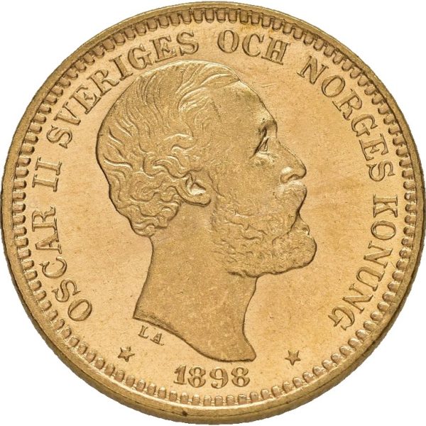 1898 Sverige 20 kronor Oskar II, 0/01