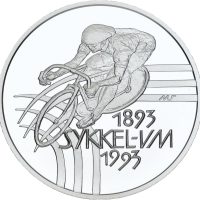 1993 100 kroner, Sykkel VM - banesykling, proof