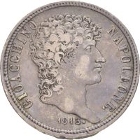 1813 Napoli 5 lire Joachim Murat, 1+