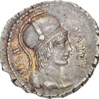 71 f. Kr. AR denarius Mn. Aquillius, 4,00 g, Roma, 01