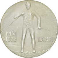 1978 Finland 25 markkaa VM Lahti, 26,3 g .500 sølv, 0