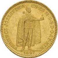 1897 Ungarn 20 korona Franz Josef I, 1+/01