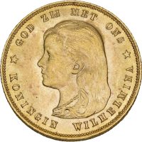 1897 Nederland 10 gulden Wilhelmina, 6,72 g .900 gull, 01