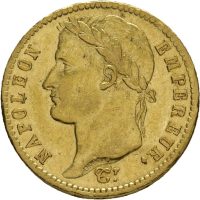 1812 A Frankrike 20 francs Napoleon I, 1+/01