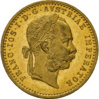 1914 Østerrike dukat Franz Josef I, 3,49 g .986 gull, 0