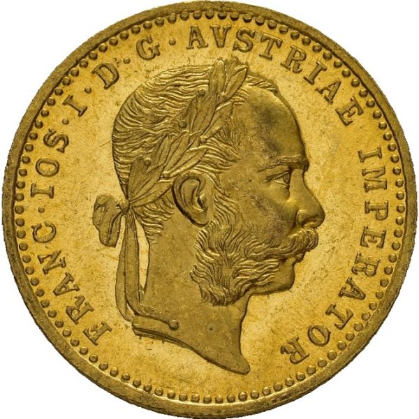 1914 Østerrike dukat Franz Josef I, 3,49 g .986 gull, 0