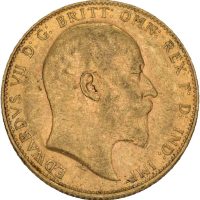 1906 England sovereign Edward VII, 1+