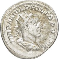 AR antoninian Philip I (244-249 e.Kr.), 4,62 g, Roma, 1+