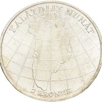 1953 Danmark 2 kroner Frederik IX, Grønlandsindsamlingen, 01