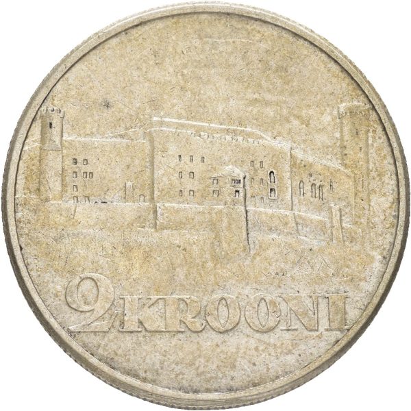 1930  Estland 2 krooni, Toompea Fortress, 1+