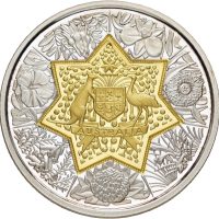 2001 Australia 20 dollars Elizabeth II, bimetallisk, 8,864 .999 gull og 10,76 .999 sølv, opplag 7350 stk., proof
