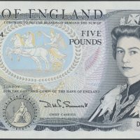 1980-1987 England 5 pounds, 0/01