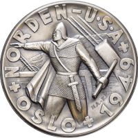 1949 NFIF medalje Oslo, Norden - USA, sølv