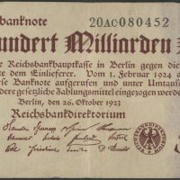 1923 Tyskland 500 milliarden mark, 1-/2