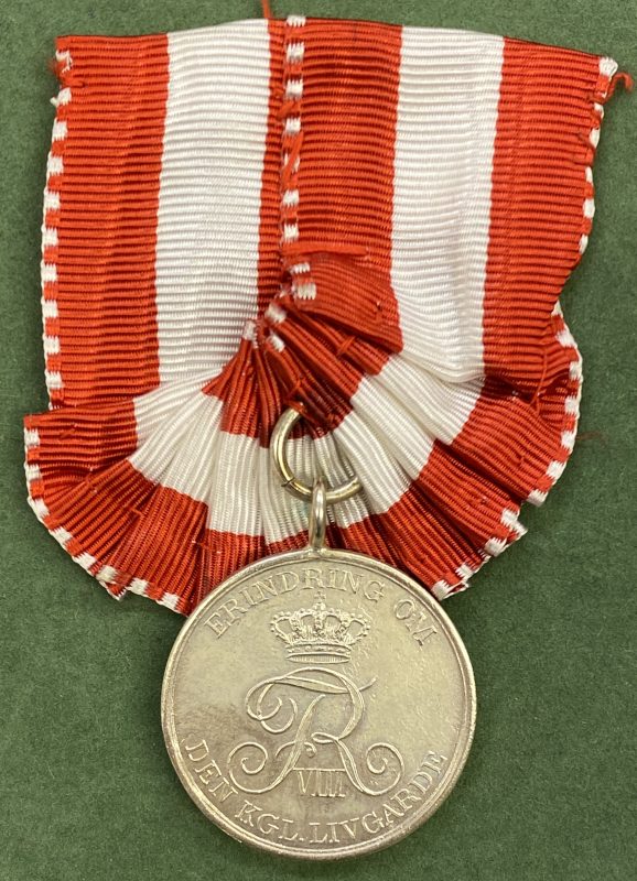 1909 Danmark Frederik VIII Erindring om den kgl. Livgarde Vestskjællands gardeforening, 01