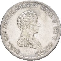 1835 speciedaler Carl XIV Johan, 1+