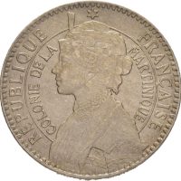 1922  Martinique, 1 franc, 01