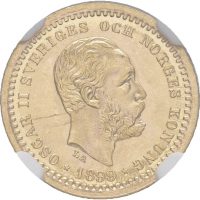 1899 Sverige 5 kronor Oskar II, NGC MS 66