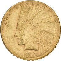 1912 USA 10 dollars Indian Head, San Francisco, 01