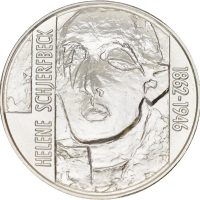 1991 Finland 100 markkaa, Helene Schjerfbeck, 24 g .925 sølv, 0
