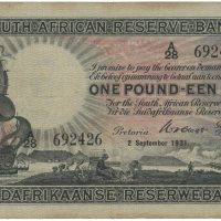 2.9.1931 Sør Afrika 1 pound, 1