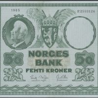 1965 50 krone F.2533124, 4. utg, 1