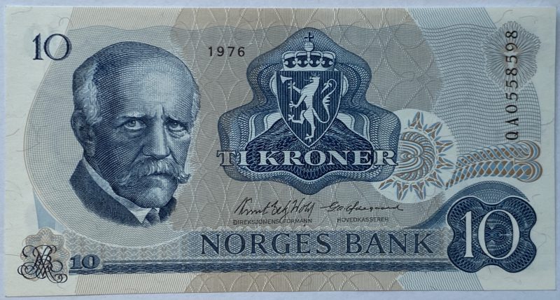 1976 10 kr 1972 QA0558598, erstatningsseddel, 0/01