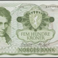 1978 500 kroner A.1039930, 5. utg, 1