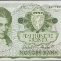 1978 500 kroner A.1039931, 5. utg, 1