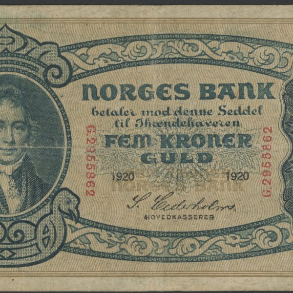 1920 5 kroner G.2955862, 1-