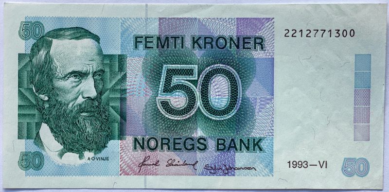 1993 50 kroner 2212771300, 6. utg., 01