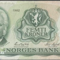 1982 50 kroner Z.0516309, Erstatningseddel, 1/1-