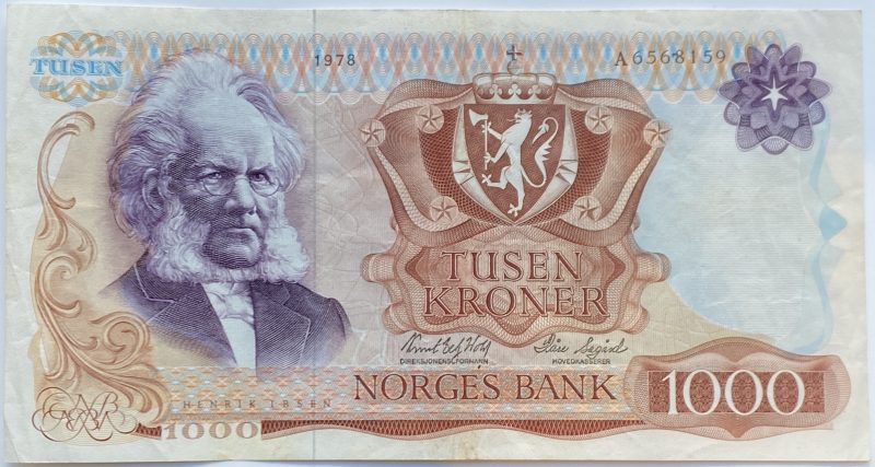 1978 1000 kroner A6568159, 1/1+