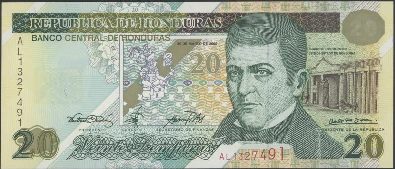2000 Honduras 2 Lempiras, 0