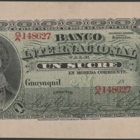 1886/1889 Equador 1 sucre, 1+