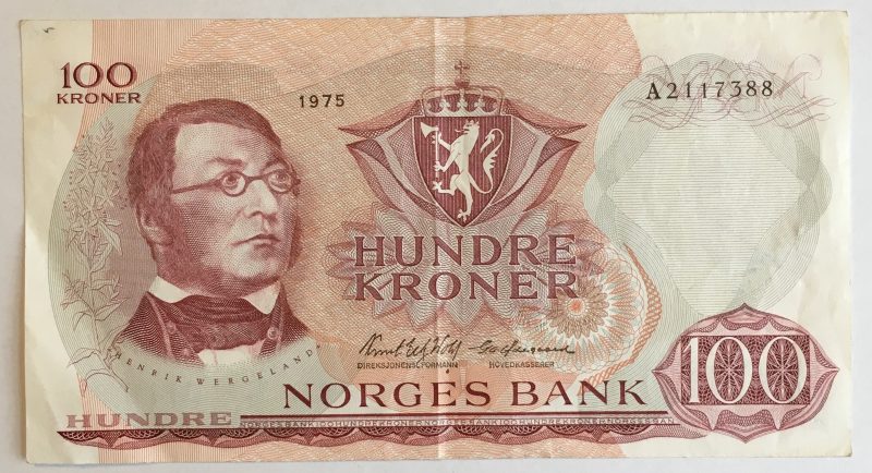 1975  100 kroner A, 1