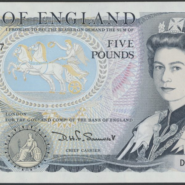 1980-1987 England 5 pounds, 0