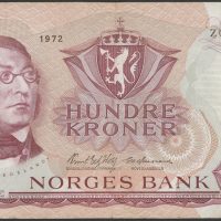 1972 100 kroner Z.0048444, Erstatningseddel, 1-