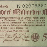 1923 Tyskland 500 milliarden mark, flekk, 1-