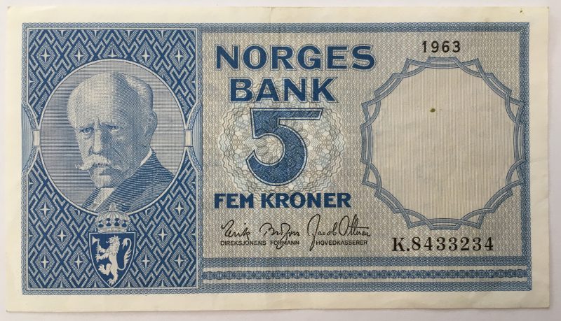1963  10 kroner K, 1+/01