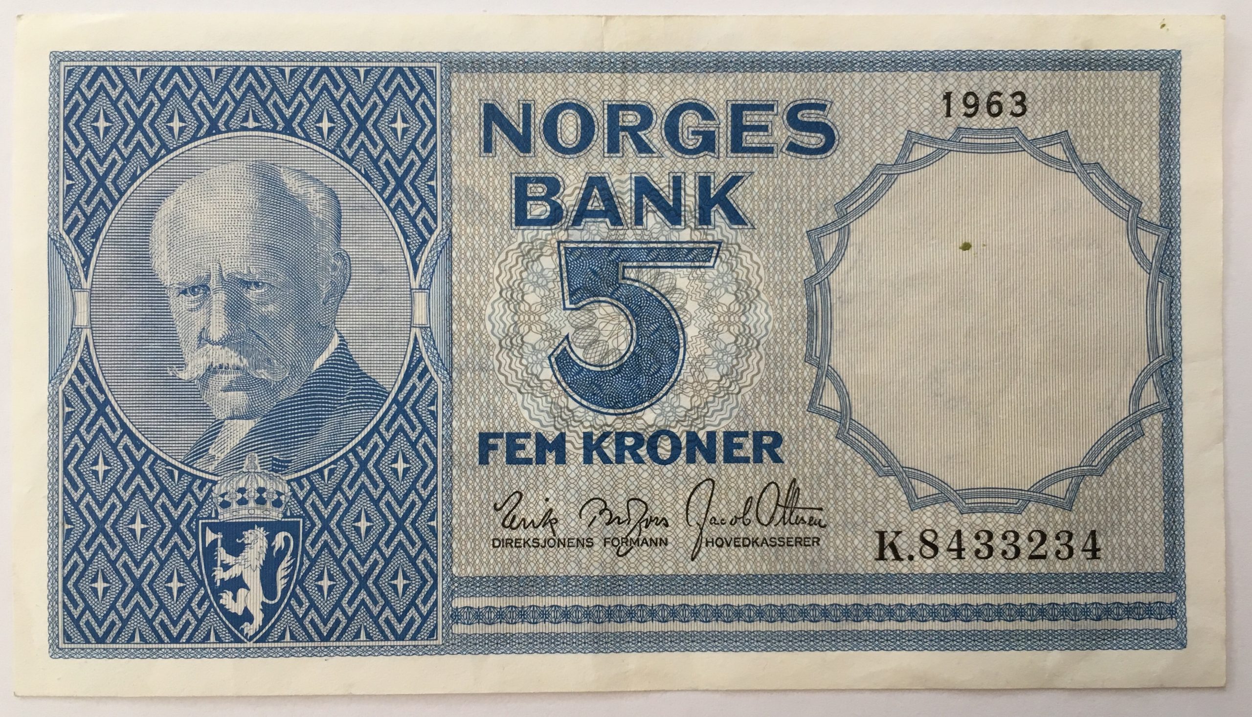 1963  10 kroner K, 1+/01